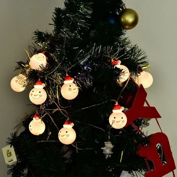 

1.5M 2.5M Christmas Lights Indoor Decorations Cute LED String Lights Snowman Holiday Fairy String Lights Party Christmas Lights