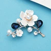 Wuli&baby Shell Plum Blossom Flower Brooches For Women Wedding Office Brooch Pins New Year Jewelry Gifts ► Photo 2/6