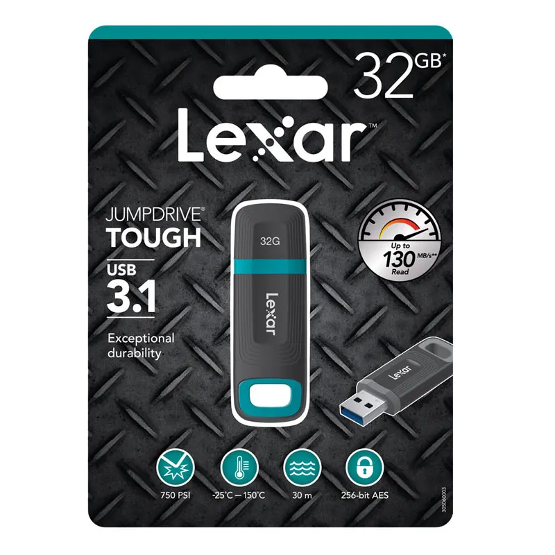 Lexar Jumpdrive USB3.1 32 Гб 64 Гб 128 Гб жесткий флэш-накопитель 256 бит AES Профессиональный Флешка плюс Тип C DJ