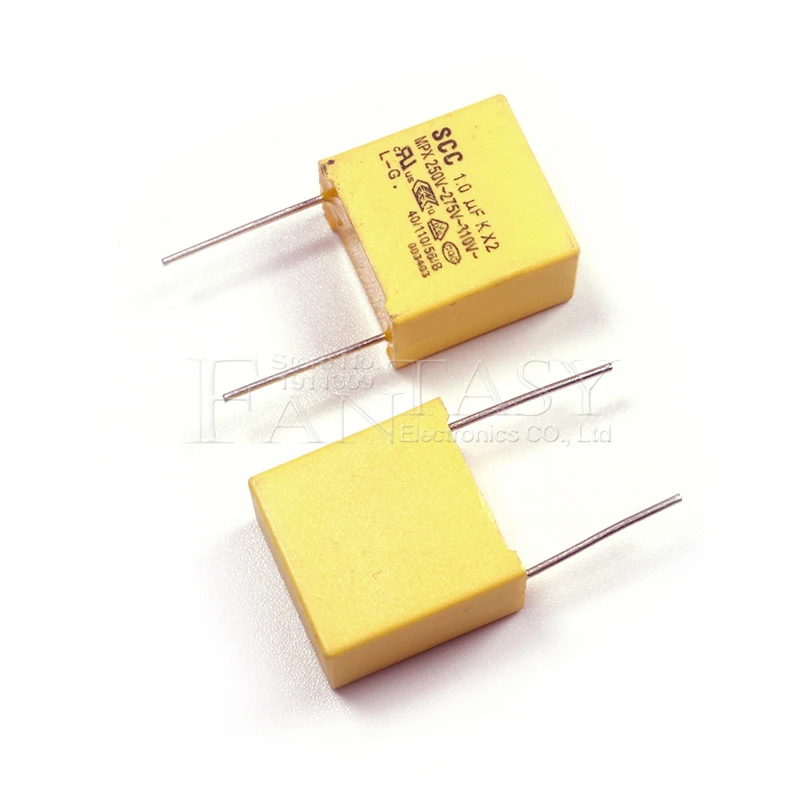 1uF capacitor polypropylene film capacitor 10pcs 275VAC Pitch 15mm X2 Polypropylene film