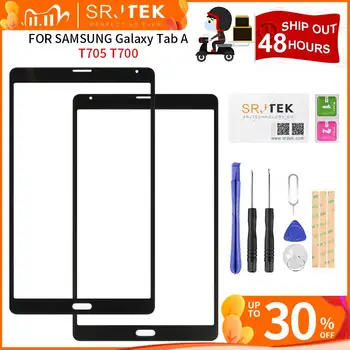 

SRJTEK For Samsung Galaxy Tab S 8.4 T705 T700 Outer Glass Panel Lens Parts Tablet Replacement SM-T705 SM-700 (not touch screen )