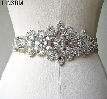 

Woman Bridal Sash 2019 Shining Crystal Rhinestone Formal Wedding Gowns Shiny Luxurious Wedding Evening Belts Accessories