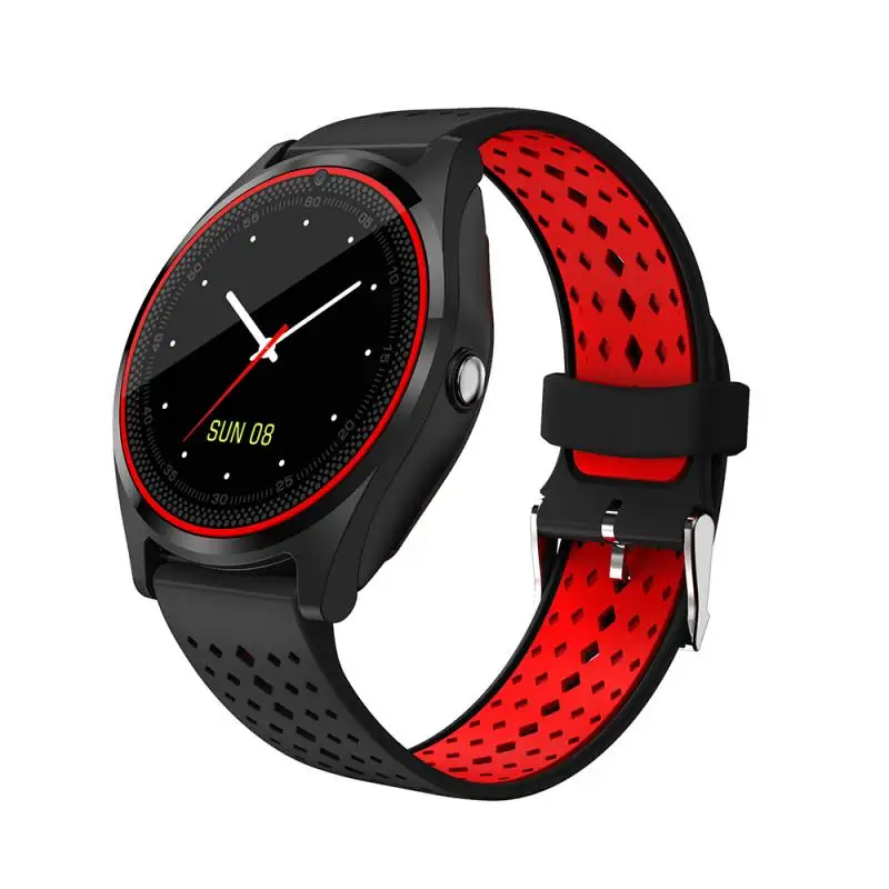 Bluetooth Смарт часы V9 спортивные часы шагомер с SIM TF Smartwatch для Android смартфон Россия PK DZ09 GT08 A1 Q12 Q12B - Цвет: 02