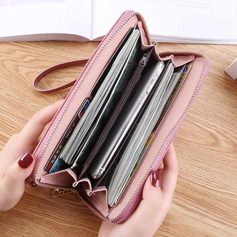 Womens Wallets Embossed leaves PU Leather Wallet Femal Red/Green/black/gray Long Women Purse Large Capacity Bag Women's Wallet Womens Wallets Embossed leaves PU Leather Wallet Femal Red/Green/black/gray Long Women Purse Large Capacity Bag Women's Wallet
