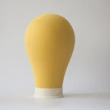 Желтый блок брезентовый манекен парики на голову манекен голова демонстрация делая стиль модельный манекен голова для изготовления сшить в парике