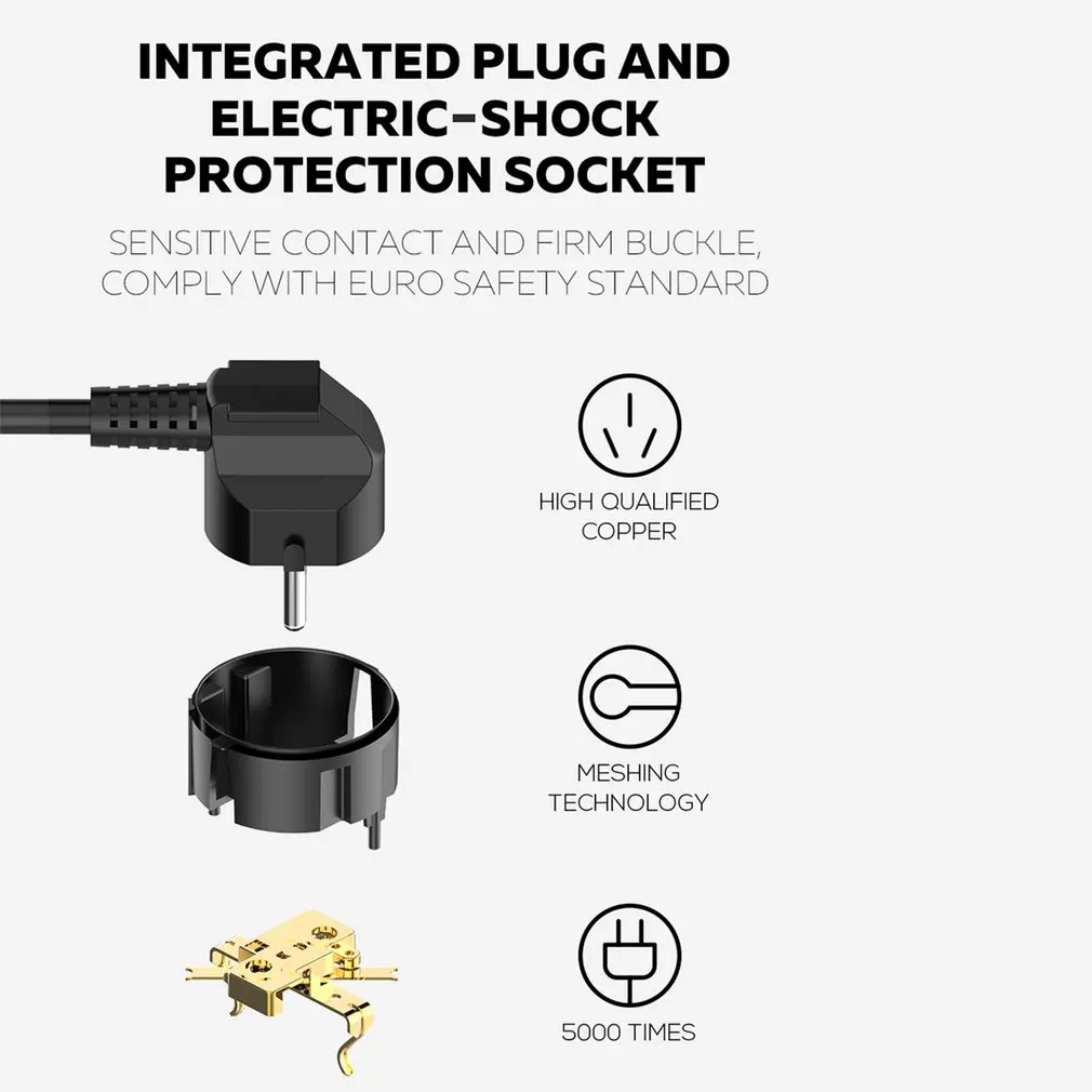 4 USB зарядное устройство несколько розеток питания 6 ЕС электрический штекер зарядное устройство для дома/ресторана зарядки мобильного телефона