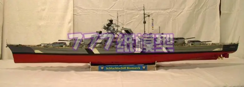 1:250 1:175 WWII German Бисмарк броненосец весы Cruiser слайд/надувная лодка корабль 3D
