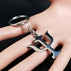 PSI Stainless Steel Keychain Greek Letter Jewery Psychology Symbol Kettings Gift Llaveros Para Mujer ► Photo 2/5