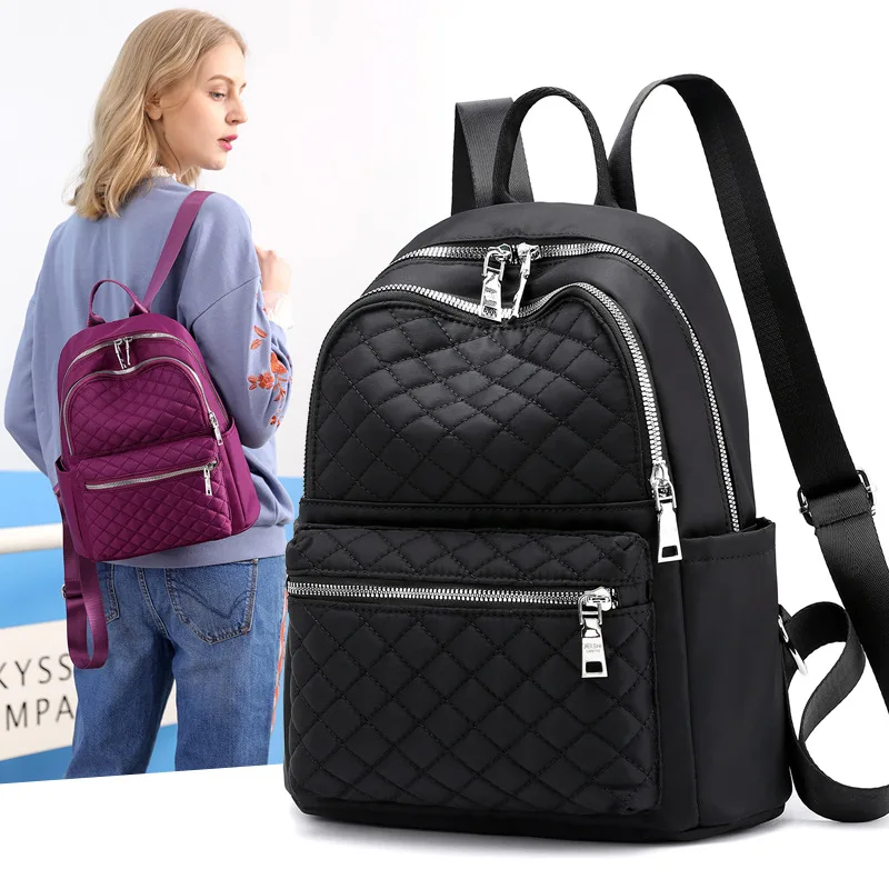 

2019 New Style Nylon Multi-Purpose One-Shoulder Shoulder Rhombus WOMEN'S Bag Travel Hanging Travel Trolley Bag Women's