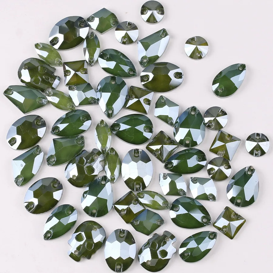 Желейные конфеты Olivine 9 форм mix 50 шт/p стекло Кристалл Плоская задняя сторона с