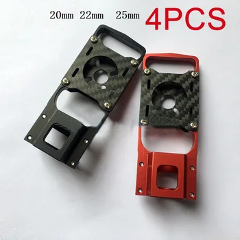 

4PCS 20mm 22mm 25mm Carbon Fiber Pipe Motor Mount Base Aluminum Support Frame Spare Parts for RC Plant Agriculture UAV Drone