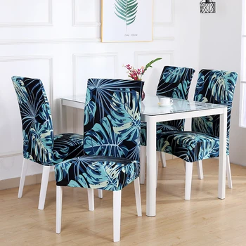 

Universal Size Elastic Chair Cover Christmas Cheap Stretch Chair Cover Seat Slipcovers For Dining Room Hotel Banquet Home