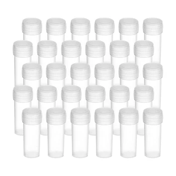 

200 Pcs 5Ml Plastic Sample Bottles Potable Mini Clear Storage Case Vial Storage Container