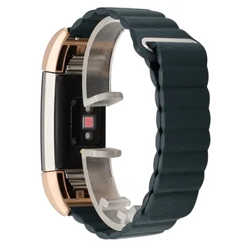 

Caterpillar Style Leather Watch Strap For Fitbit charge 2 Unique design Replacement Band Watch Accessories Sport Wristband