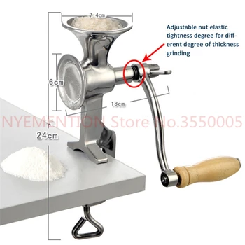 

Fresh Ground Coffee Grinding Miller Stainless Steel Flour Mill Pulverizer for Wheat Corn Flour Peanut Soybean Walnut 10pcs