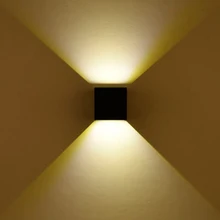 12 Вт Водонепроницаемый светодиодный настенный светильник алюминиевый AC85-265V регулируемые современные комнатные настенные лампы для гостиной крыльцо открытый