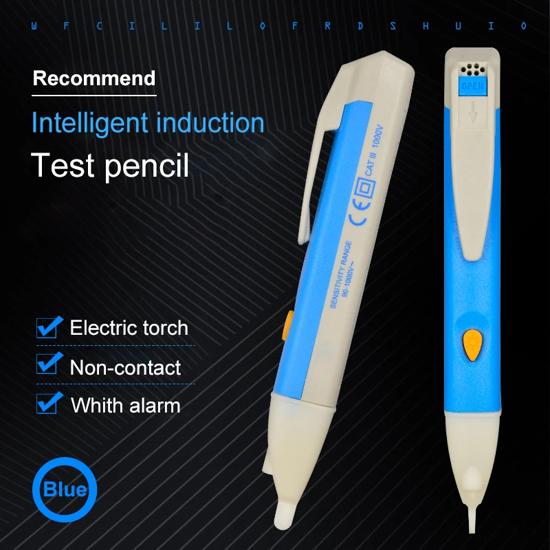 NCV индукционный Бесконтактный тест карандаш индикатор напряжения измеритель тока электрические инструменты тест er Ручка 90-1000 в умные детекторы