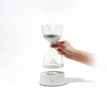 

LED hourglass night light 15 minutes timer 4 color changes rechargeable desktop decoration light