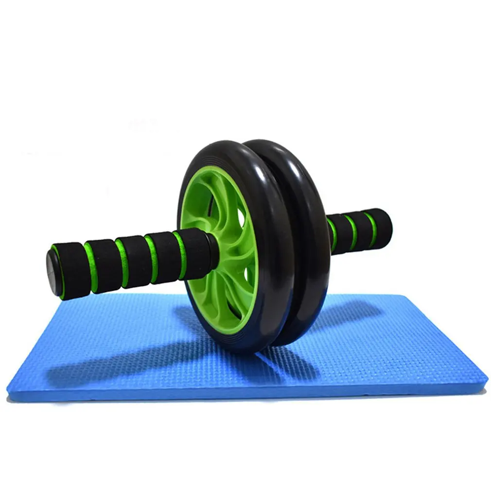 Двухколесные обновленные Ab пресса колесные ролики Crossfit тренажерного зала тренажеры для бодибилдинга фитнеса