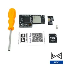 Mini dvd para gc carregador lite sd2sp2 adaptador tf leitor de cartão para ngc para gamecube drive micro sd gecko suíço disco de inicialização