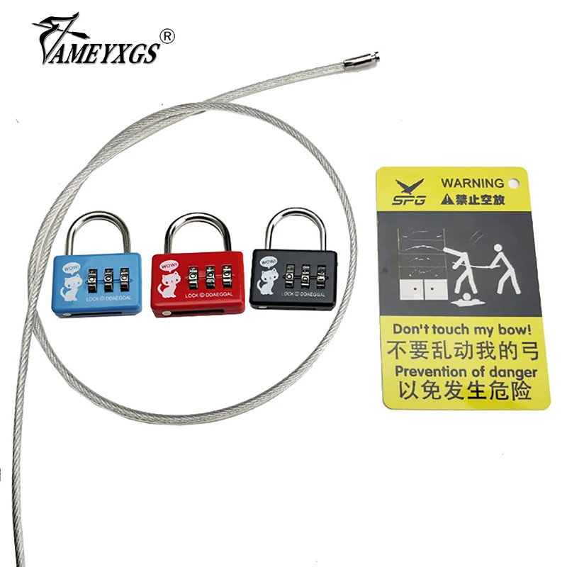 1pc Archery Antitheft Bow Lock Compound Bow Recurve Bow Password