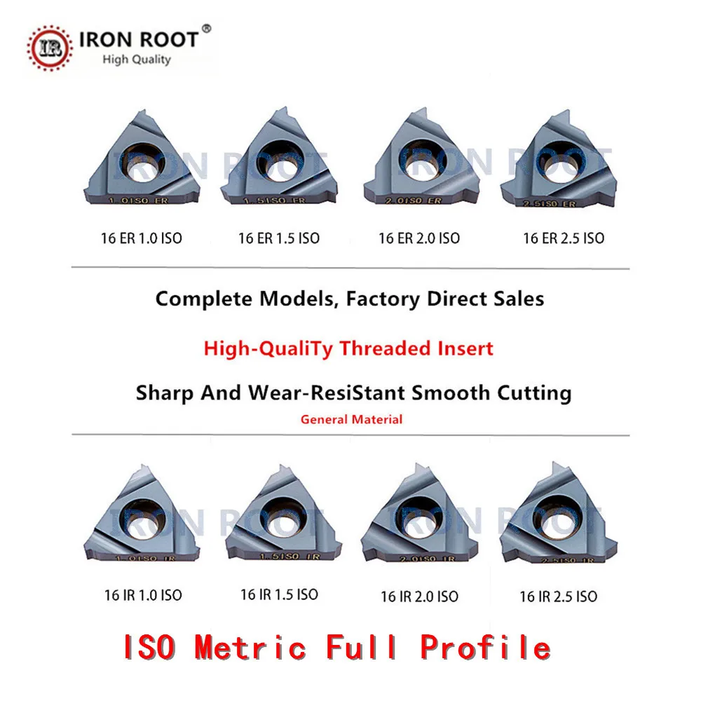 10P 16ER2.5ISO LF6018 CNC Tool Threading Carbide Insert For stainless steel 