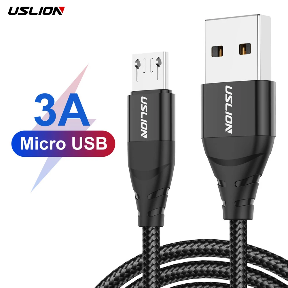 Tanio USLION kabel Micro USB 3A szybkie ładowanie