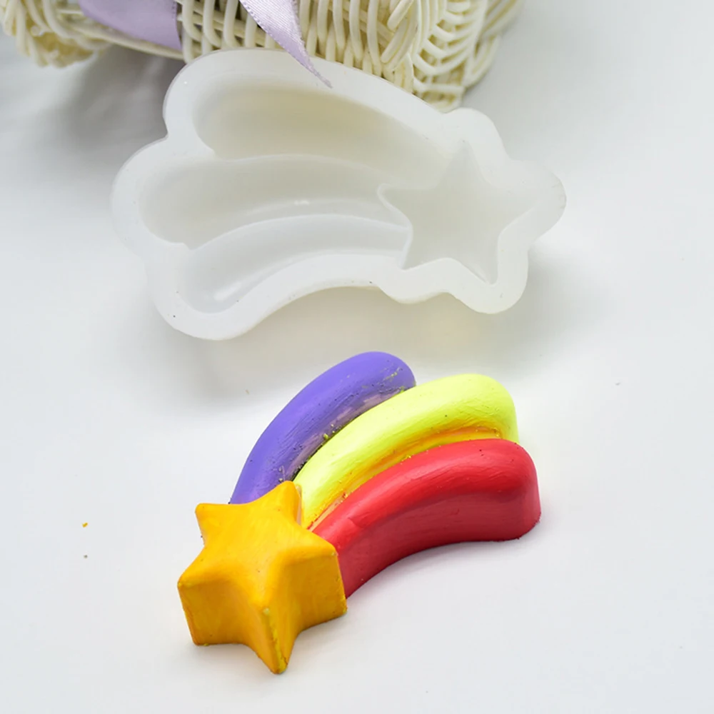 Форма для выпечки Метеор Радуга автомобиль ароматерапия подвесной эпоксидный шоколадный торт украшение глина силиконовые формы для изготовления мыла инструменты