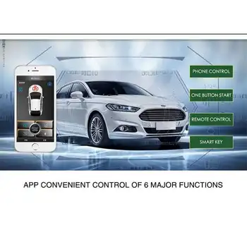 

Mobile phone Car Alarm System Rfid Keyless Entry Central Lock With Remote Start Stop Engine Push Start Function Smart Anti Robbe