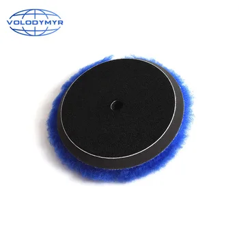 

Volodymyr Wool Polishing Pad 6inch Blue with 5inch Hook and Loop for Polish Polishing Car Polisher Buffer AccessoriesTools