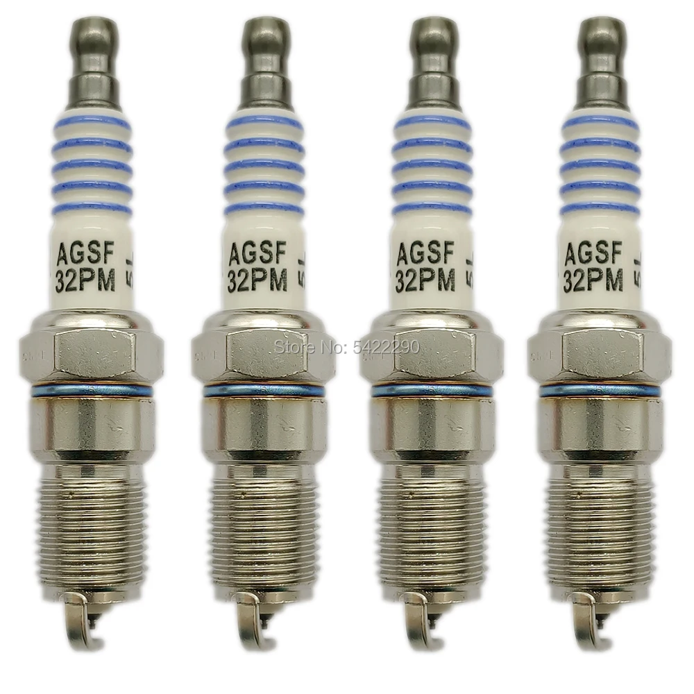 4 x SP-493 платиновая Свеча зажигания подходит для Cadillac Ford Isuzu Lincoln Mazda Mercury Merkur Panoz Triumph зажигания автомобиля AGSF32PM