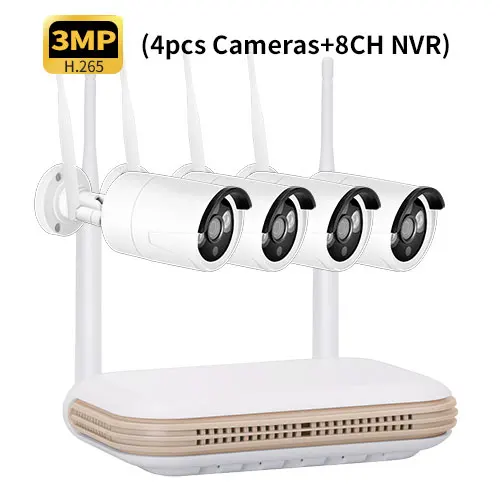 5MP H.265 8CH CCTV Camera System Face Detection HDMI POE NVR Kit Outdoor Vdeo Surveillance Security Protection IP WIFI Camera best wireless camera system Surveillance Items