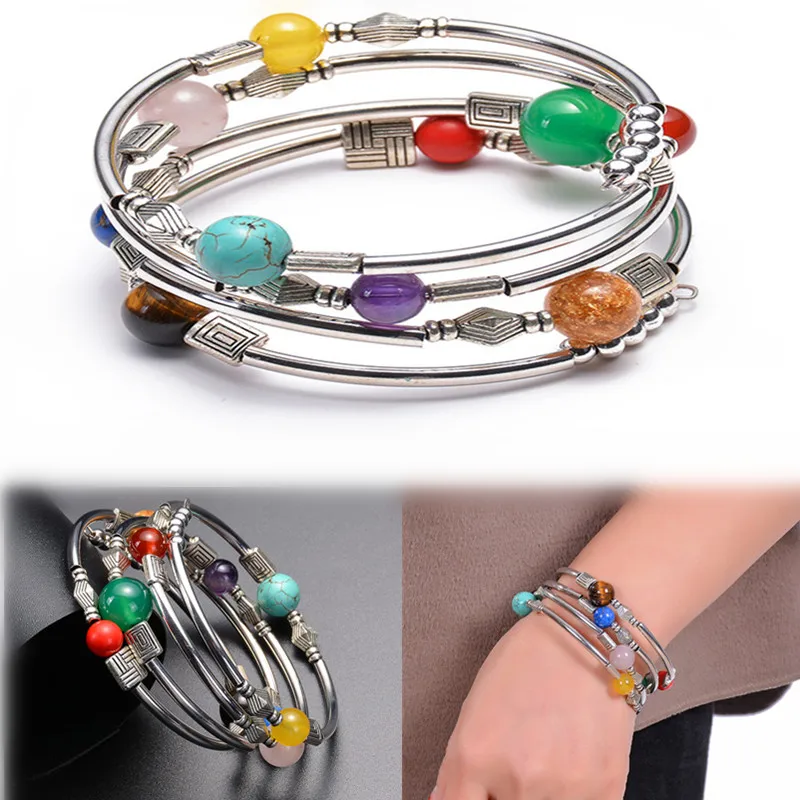 

Fashion Multilayer Universe Solar System Planet Bracelet Women Reiki Spiritual 7 Chakra Bracelet Natural Stone Yoga Jewelry