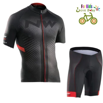 

Summer Road Bike Sportswear Short Sleeves and Shorts Gel Breathable Pads Suit The Latest 3D Kids Cycling Jerseys Jersey Sets