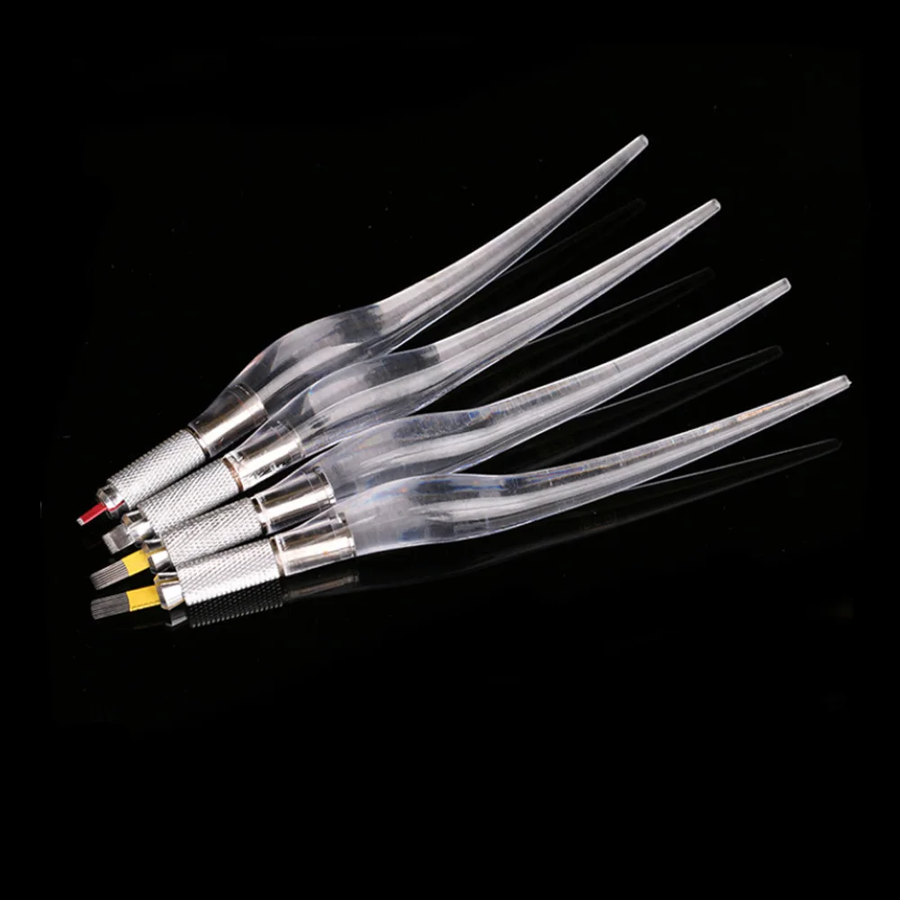 Ручка PCD для перманентного макияжа профессиональная Прозрачная черная ручка