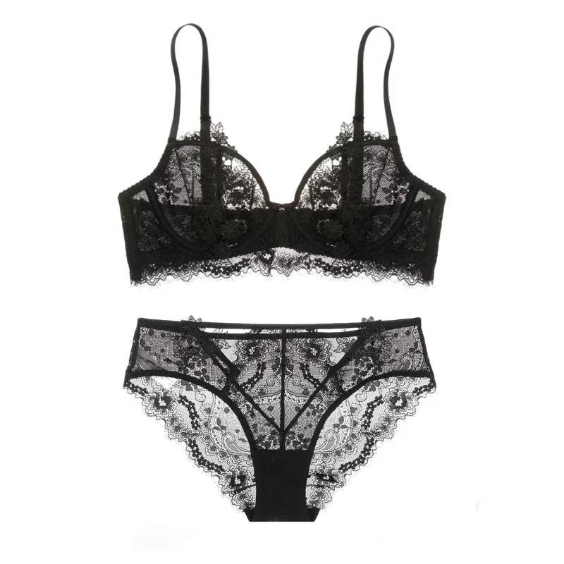 Ultra Thin Transparent Lace Push Up Bra Top With Embroidery Sexy Lingerie  For Women, Plus Size No Show Underwear Women In Brassiere C D Cup From  Dou01, $7.2