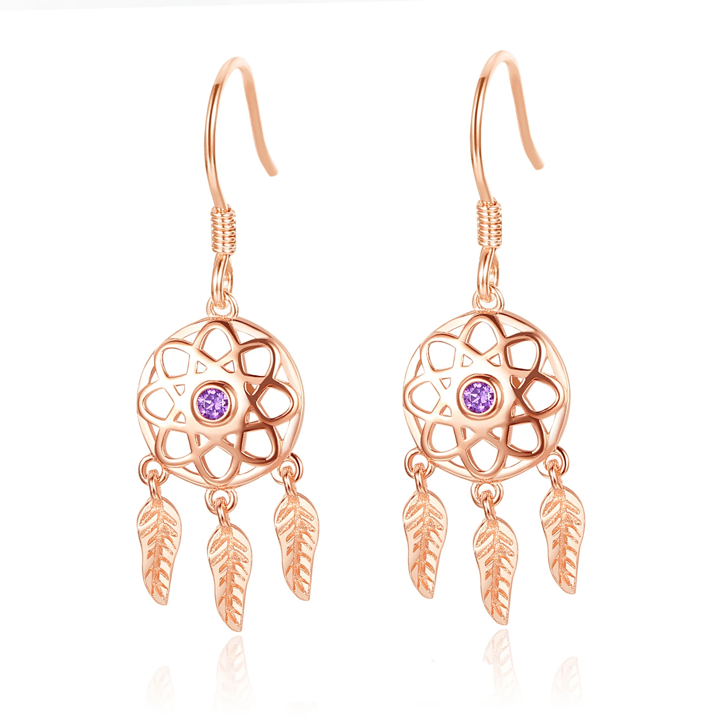 Женские серьги подвески TONGZHE Dream Catcher из стерлингового серебра 925 пробы