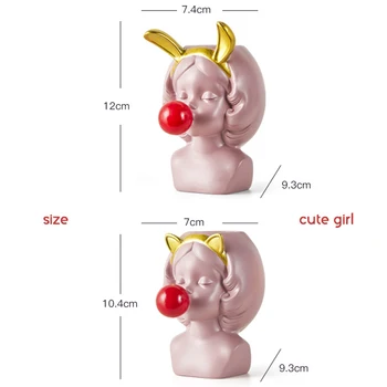 

Cute Girl Blowing Bubbles Succulent Planters Flower Pot Nordic For Home Decor Different Styles Flower Pot SDF-SHIP