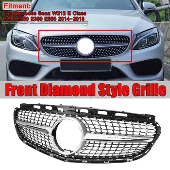 

1 Pcs Front Grill Grille For Mercedes Benz W212 E250 E550 E350 2014-2016 Diamond Style Car Styling Car Accessories
