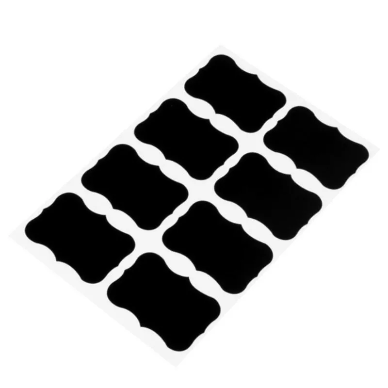 Spice Sticker Kitchen Label Sticker Waterproof Jar Stickers Storage Organizer Bottles Jars Stickers Blackboard Spices Tags 48pcs label stickers