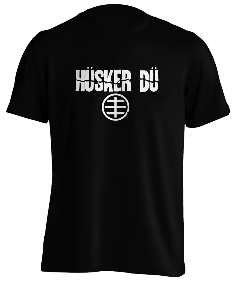 Husker Du-Music Рок Панк Ретро-футболка с высоким весом-мягкая виниловая футболка для