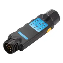 

new 12v Diagnostic Tool 13 Pin Tow Bar Light Wiring Circuit Tester Plug Socket With ROHS Approved for Car Trailer Caravan Towing