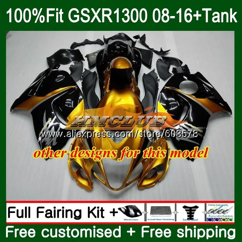 Инъекции для SUZUKI Hayabusa GSXR 1300 2008 2009 2010 2011 2012 22CL. 81 GSX-R1300 GSXR1300 08 09 10 11 12 обтекатель оранжевого и черного цвета