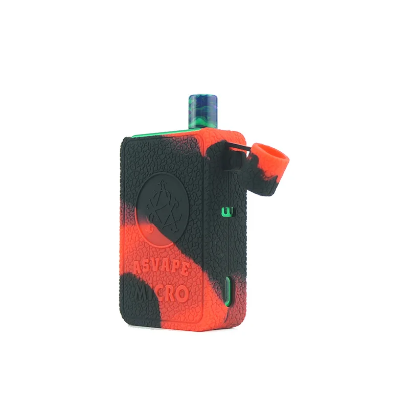 ASVAPE MICRO ELF Box Mod Kit 1100 мАч Защитная Текстура силиконовый чехол облегающий рукав щит обертывание