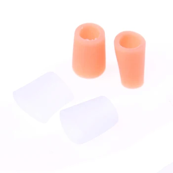 

2pcs Silicone Gel Finger Toe Protector Cover Hallux Valgus Toe Bone Valgus Corrector Foot Metatarsal Gel Protector