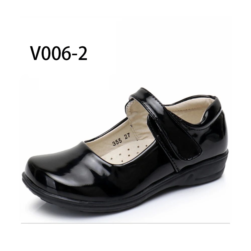 school shoe girl PU leather strip velco anti skip HI POLY insock |