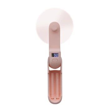 

Handheld Foldable Mini Fan 3 in 1 Mobile Phone Bracket Power Display Portable Source Mini Fan for Home Travel
