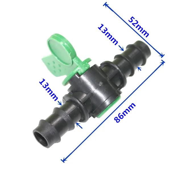 6pcs DN16mm pipe valve connector  Switch Barb Garden Irrigation System Flow Control Valve Quick Connector Fittings Closure Tool 2