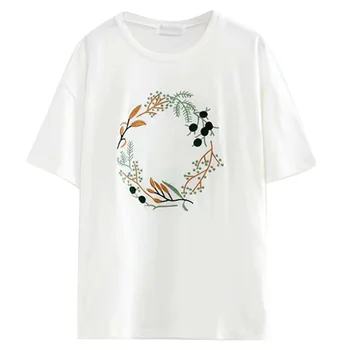 

Printed Women T-shirts Cotton leisure Summer Short Sleeve Female T shirt Women Clothing 2018