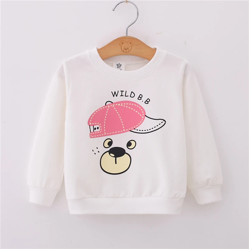 Spring Autumn Children Hoodies Baby Boys Girls Sweatshirts Cartoon Long Sleeves Sweater Kids T-shirt Sportswear Pullover Clothes - Цвет: A10